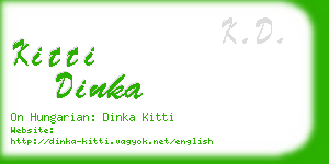 kitti dinka business card